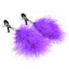 Регульовані затискачі на соски «Nipple Clamps Purple Puff» від Guilty Toys