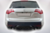 Задняя защита B1-47 Черная (нержавейка) для Acura MDX 2007-2013 гг