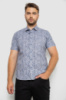 Сорочка чоловіча з принтом, колір синій, 214R6917-8