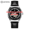 Чоловічий механічний годинник Awarder 043-1 Silver-Black Leather з автопідзаводом та сапфіровим склом