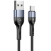 Дата кабель Usams US-SJ450 U55 Aluminum Alloy Braided USB to MicroUSB (1m), Чорний - купити в SmartEra.ua