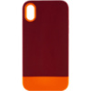 Чохол TPU+PC Bichromatic для Apple iPhone XR (6.1«») (Brown burgundy / Orange) - купити в SmartEra.ua