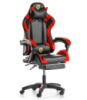 Кресло геймерское G848 красное с подставкой для ног