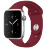 Силіконовий ремінець для Apple watch 42mm / 44mm (Бордовий / Maroon) - купити в SmartEra.ua