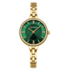 Жіночий годинник Curren 9097L Gold-Green з золотистим браслетом та зеленим циферблатом