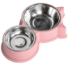 Миска для кошек Taotaopets 132215 с металлической миской Pink