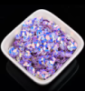 Пайетки цветок / 6 мм / радужные сиреневый / 5 гр