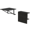 Стол раскладной Александр 3 Ferrum-decor 750x600x700 Черный металл ДСП Сосна Кембра 16 мм (FRD-104894)