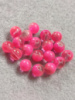 Бусины керамика/ 8 мм/ цена за 1 шт/ розово-прозрачный
