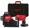 Нівелір лазерний 3D акумуляторний MILWAUKEE, M12 3PL-401C (360 градусів, зелений промінь) (зарядний пристрій С12 С, 1 акумулятор