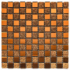 Мозаика из декоративного стекла 298х298х4,5мм Оранж SW-00002360
