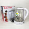 Электрочайник Satori SGK-4105-WT 1,8 л, стильный электрический чайник, чайники с подсветкой