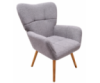 Крісло Флор тканина сіра букле тедді