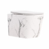 Унітаз підвісний Tern Ultra Quiet 490×365×325 мм, Marble, з сидінням Slim Duroplast / Soft-close / Quick Release QT17332303ASMR Qtap