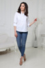 Жіноча блузка «Sellin» оптом | Батал 50-52, Білий