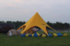 Намет для фестивалю, палатка Зірка жовтого кольору на 20 осіб.