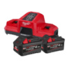 Енергокомплект Li-Ion MILWAUKEE, M18 FORGENRG-602 DBSC (зарядний пристрій M18 DBSC, 2 акумулятори М18 FB6 6Аг, картонне пакуванн