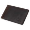 Шкіряний чоловічий затиск для грошей 711540 Коричневий