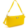 Компактне шкіряне жовте кросбоді Італія 79568Y