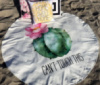 Полотенце пляжное Art of Sultana «Kaktus» круглое Ø150см, махра/велюр