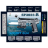 Дитячий іграшковий пістолет SP3855-R з лазерним прицілом та глушником , стріляє кульками 6 мм