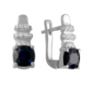 Серебряные серьги CatalogSilver с натуральным сапфиром 2.788ct (2059462)