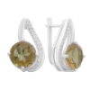 Серебряные серьги CatalogSilver с Султанит султанитом 7.51ct (2171447)