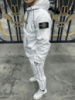 Однотонний білий спортивний чоловічий костюм Stone Island