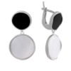 Серебряное кольцо CatalogSilver с натуральным агатом, вес изделия 1,86 гр (60001702) 16.5 размер