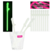 Сяючі в темряві трубочки у вигляді члена «Glow in the Dark Willy Straws» LoveToy (9 штук)