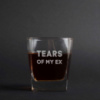 Стакан для виски «Tears of my ex», английский, Крафтовая коробка