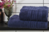 Рушник махровий Ecotton 50х90 см високої щільності 550 г/м² синий Navy Blue 1 шт.