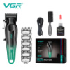 Аккумуляторная машинка для стрижки VGR V-662. Цвет: зеленый