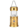 Фонарь кемпинговый светодиодный 36 Вт с USB зарядкой, ручкой и подвесом • Светильник туристический HP-DT-1GOLD
