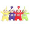 Набор мягких игрушек Телепузики RESTEQ, Игрушки из мультфильма Teletubbies 4 шт