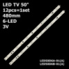 LED підсвітка TV 50« 480mm 6-led 3V LED50D6A-01(A) LED50D6B-01(A) 30350006211/12 12шт.