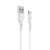 Кабель Wibrand Boa PVC charging data cable Type-C 1m White (WI.DC/BO1W-UC)