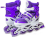 Роликовые коньки раздвижные Power Super с регулируемым размером M (35-38) Фиолетовый