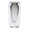 Ваза стеклянная прозрачная 8.3х6х18.5 см для цветов декоративная 150 мл HP-10-17