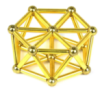 Нео куб Neo Cube стрижні Золотий