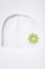 Дитяча шапка, молочно-салатового кольору з пайєтками, 167R7802