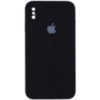 Чохол Silicone Case Square Full Camera Protective (AA) Для Apple iPhone XS Max (Чорний / Black) - купити в SmartEra.ua