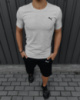 Чоловічий комплект Puma футболка сіра + шорти