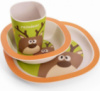 Набор детский 3 предмета Fissman «Олененок», тарелка, пиала и стакан, бамбуковое волокно