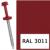 Саморіз для кріплення листового металу RAL 3011 (коричнево-червоний) 4,8*35 мм
