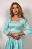 Сукня Жаккард 3D Весна 24018 М'ятна