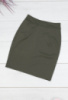 Жіноча трикотажна спідниця кольору хакі