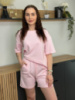 Костюм женский летний из коттона Fashion 188 20572 S пудровый