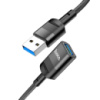 Кабель Hoco U107 удлинитель USB to USB (F) 1.2m black