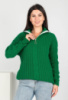 Жіночий зелений светр
